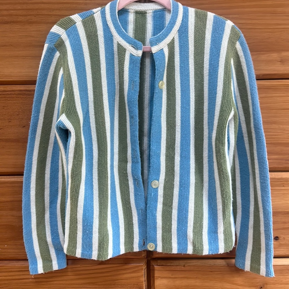 Granny’s old school sweater… needs love! Still great! Like me! Lol!